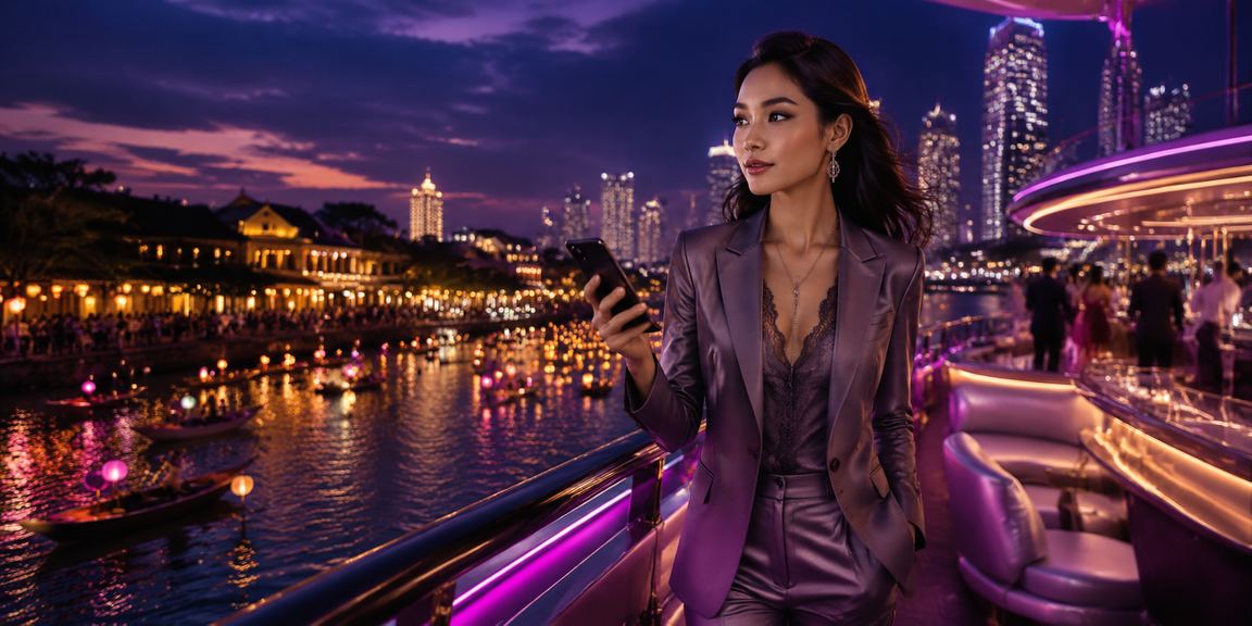 Không khí Sài Gòn về đêm lung linh đèn neon bên cạnh trải nghiệm giải trí VIP trực tuyến
